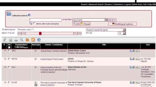 Searching collections